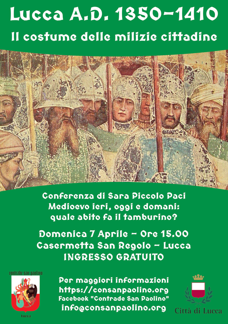 Lucca conferenza Sara Piccolo Paci Contrade San Paolino balestrieri